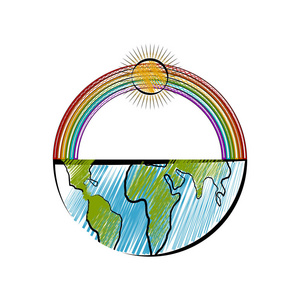 地球素描图片-地球素描素材-地球素描插画-摄图新视界