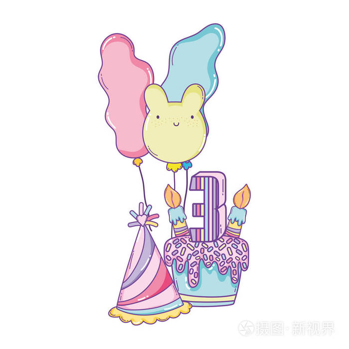 生日快乐 卡克 气球 三幅漫画 矢量插图 平面设计插画 正版商用图片 摄图新视界 生日快乐 卡克 气球 三幅漫画 矢量插图 平面设计插画 正版商用图片 摄图新视界