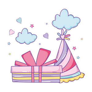 礼物盒卡通图片-礼物盒卡通素材-礼物盒卡通插画-摄图新视界