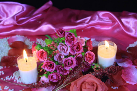 花束蜡烛束束装饰情人节收藏