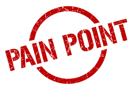 圆形的红色邮票痛点红色圆形邮票照片