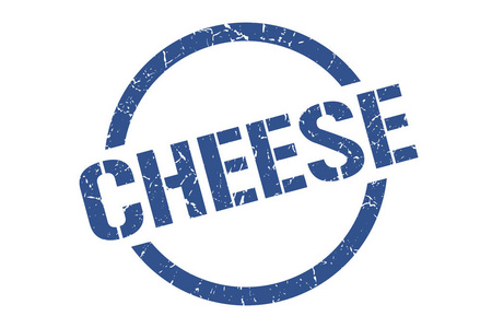 乳酪蓝圆邮票