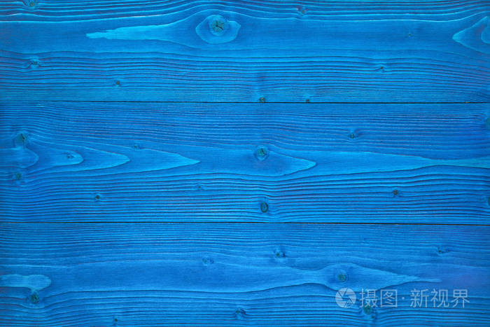 蓝色木制纹理的背景