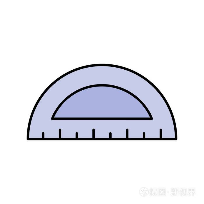 量角器矢量图标符号图标矢量插图个人和商业用途