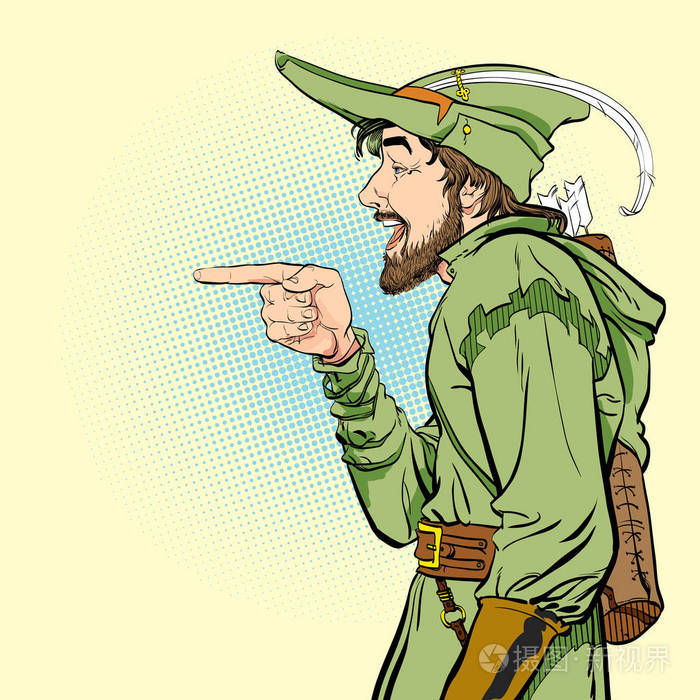 罗宾汉 》 中有羽毛的帽子.捍卫者弱.中世纪的传说.