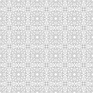 white abstract floral pattern. Lines, strokes. Decorative lattic