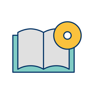 书籍DVD矢量图标标志图标矢量插图个人和商业用途。