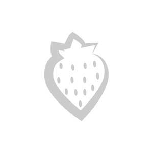 草莓剪影白色背景上灰色草莓剪影的伟大设计照片