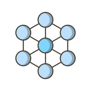 分子矢量图标符号图标矢量插图个人和商业用途。