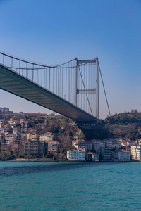 苏尔坦梅赫米德法蒂赫穿过博斯普鲁斯土耳其的大桥