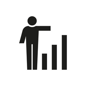 白色背景下的自我改进图标概念照片