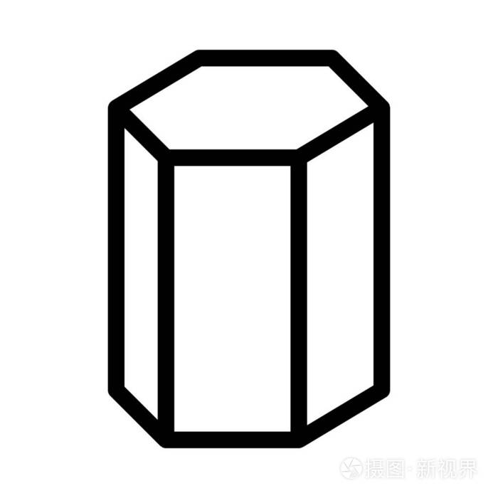 六角形边缘图标简单插图插画-正版商用图片17a9kx-摄图新视界