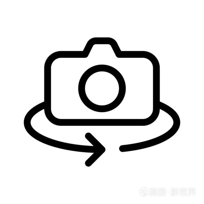 旋转或切换相机简单线图