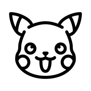 播放皮卡皮卡奇游戏字符简单矢量插图符号照片