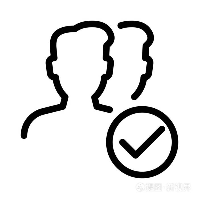 验证用户图标简单行插图插画-正版商用图片17aapq-摄图新视界