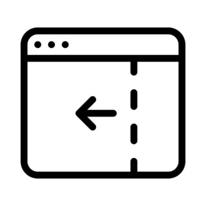 右侧边栏导航简单矢量插图图片