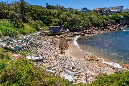 s Bay view with small boats on the shore during Bondi to Coogee 