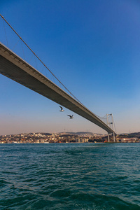 苏尔坦梅赫米德法蒂赫穿过博斯普鲁斯土耳其的大桥