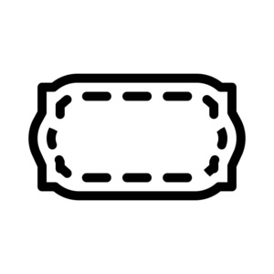 简单线条边框尖边框图标简单线条插图照片