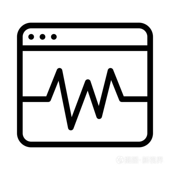 电脑任务管理器简单的线条风格