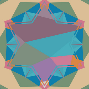 几何分形概念图形艺术.图案为设计创意封面,网页横幅,卡片或邀请.