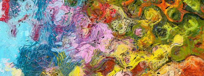 手绘现代风格艺术版画. 未来主义的艺术品. 当代绘画墙装饰.