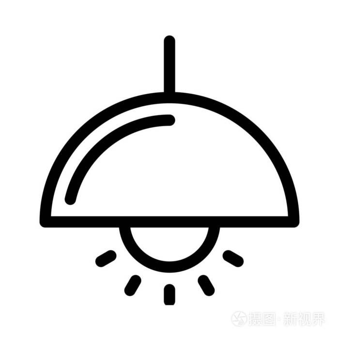 架空聚焦灯图标矢量插图插画-正版商用图片17aodj-摄图新视界