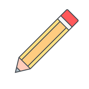 铅笔矢量图标标志图标矢量插图个人和商业用途。