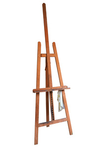 s easel isolated on white with clipping path