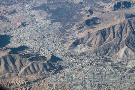伊朗霍拉马巴德的鸟瞰图