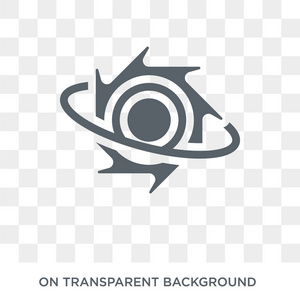 来自天文学收藏的超新星设计概念. 透明背景上的简单元素矢量插图.