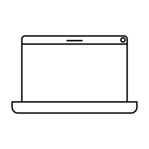 笔记本电脑屏幕隔离图标