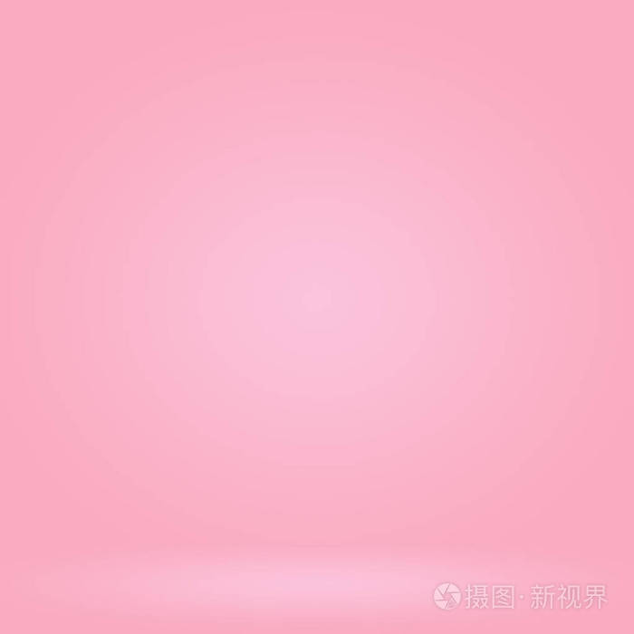 抽象空平滑淡粉色工作室背景用作产品展示横幅模板的蒙太奇