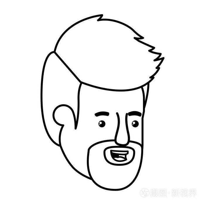 年轻人头像字符头插画-正版商用图片17bje9-摄图新视界