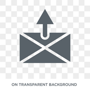 传出矢量插图开箱图标. 来自通信收集的发件箱设计概念.