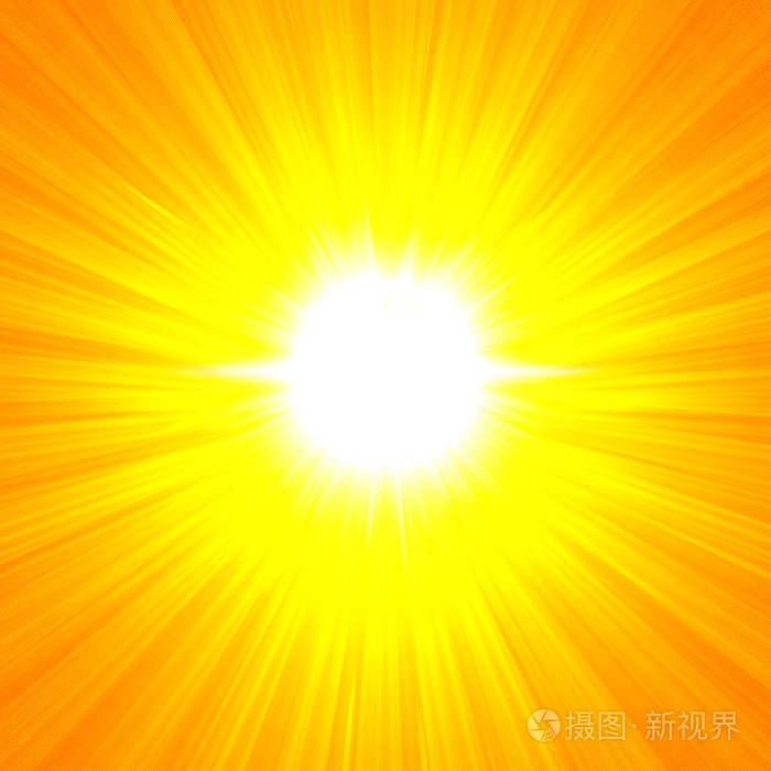 太阳发光插图的抽象背景