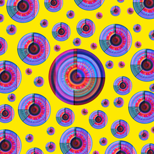 彩色纹理与圆圈抽象背景