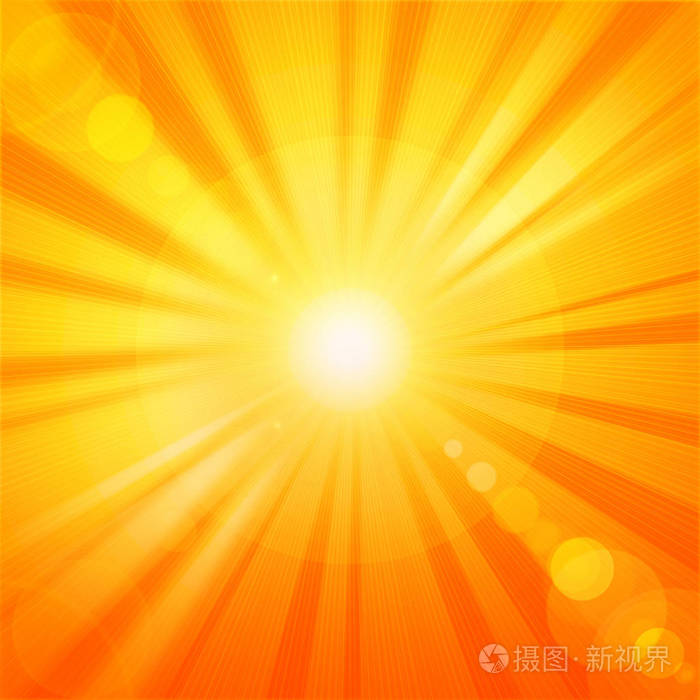太阳光线插图的抽象背景