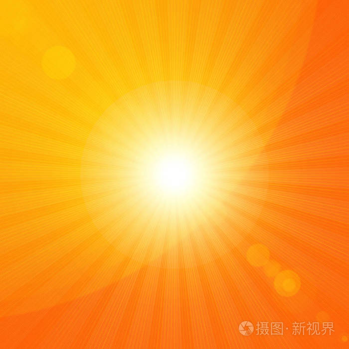 带有太阳光的抽象背景.插图