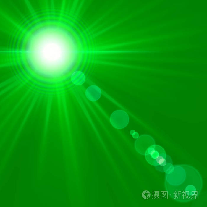 太阳和光线抽象背景插图