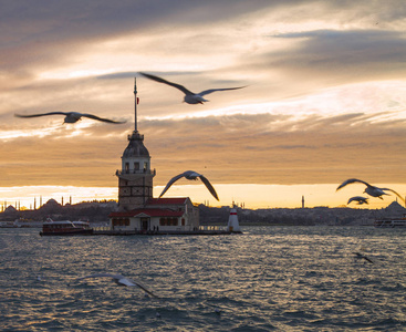 s tower. Kiz Kulesi. Istanbul symbol