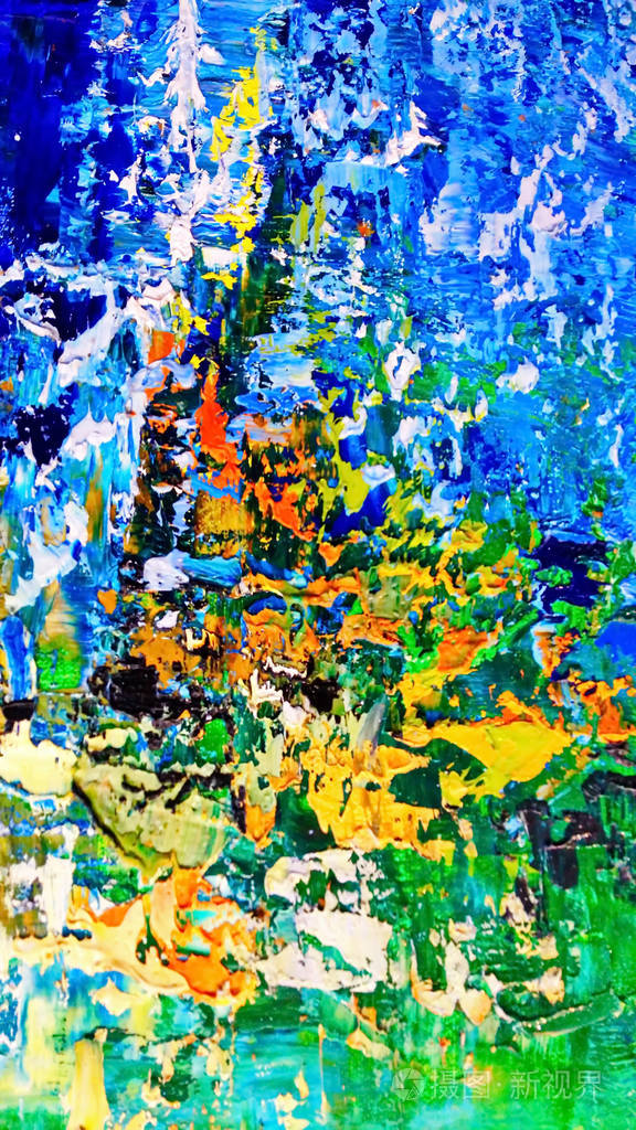 艺术色彩抽象风景画背景