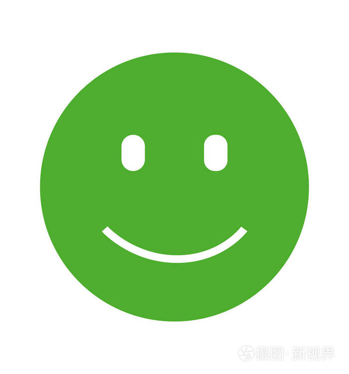 快乐的脸符号图标的网站和移动应用程序矢量插图