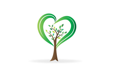 grunge 情人节爱心收集的垃圾情人节爱心标志树手爱心矢量模板logo