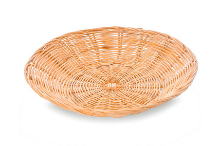 篮子被隔离在白色背景上照片