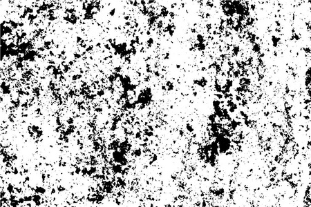 黑白网格城市纹理矢量与复制空间。抽象插图表面灰尘和粗糙脏墙背景与空模板。干扰或污垢和噪音效应概念矢量