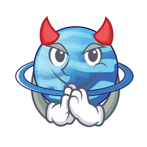 漫画中的魔鬼星球天王星矢量插图照片