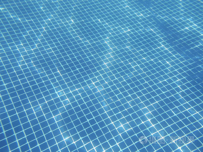 游泳池上的水反射水下摄影夏天水平水平