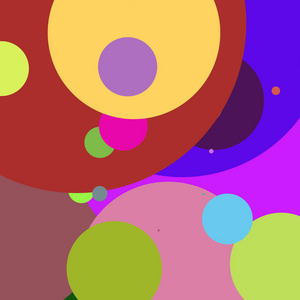 圆形几何大抽象背景多色图案。