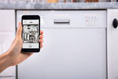 s Hand Operating Dishwasher With Mobile Phone